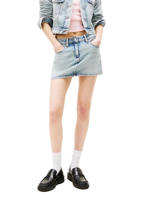 Minigonna in denim chiaro Tommy Jeans | DW0DW201331AB